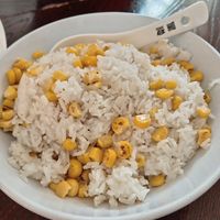 Sweetcorn fried rice at Royal Baths Chinese Restaurant in Harrogate