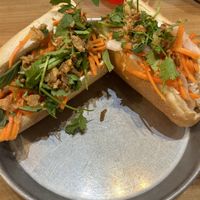 Bahn Mi tofu with vegan mayo  at Bon Banh Mi in Mount Pleasant