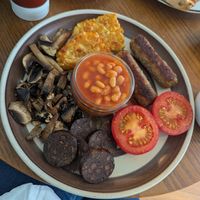 Vegan full breakfast at Ravenous in Preston