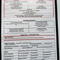 A full vegan menu #Veganuary at Gage Park Diner in Hamilton