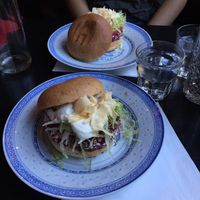 beetroot burger at Kung Fu Burger in Bern