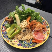 Veggie rice plate  at Tokyo Vegan Ramen Center in Tokyo