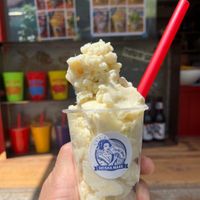 Coconut Pineapple smoothie at Tokyo Vegan Ramen Center in Tokyo