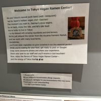   at Tokyo Vegan Ramen Center in Tokyo