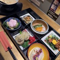 Bento box came with plain ramen    at Tokyo Vegan Ramen Center in Tokyo