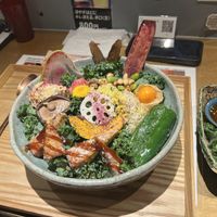 Tempeh bowl  at Tokyo Vegan Ramen Center in Tokyo