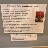   at Tokyo Vegan Ramen Center in Tokyo
