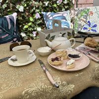 Lovely outside setting   at St Julien Tea in Surrey Hills