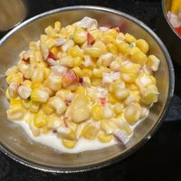 Corn salad was delish   at Master Kim's Korean BBQ 2 in Las Vegas