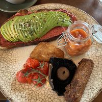 Garden breakfast   at The Secret in Swansea