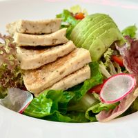 Grilled tofu avocado salad.  at Smooth Healthy Cafe in Bangkok