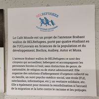 Description du projet at Le Café Monde - by BELRefugees in Louvain-la-neuve