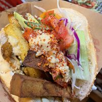 Seitan Kebab  at Mustafa's Can Gemüse Kebap in Berlin