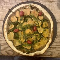 Vegan pizza  at Gorm's  in Copenhagen