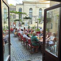 Outside dining  at Peruwiana in Wroclaw