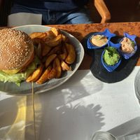 No-Chicken burger at Die Weinstube Nachhaltig Geniessen in Zeltingen