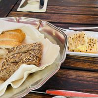 Bread with butter  at Die Weinstube Nachhaltig Geniessen in Zeltingen