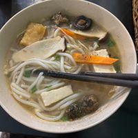 soup with mushrooms, tofu and seaweed #Veganuary at Quán Chày Mộc - Maybe closed in Phan Thiet