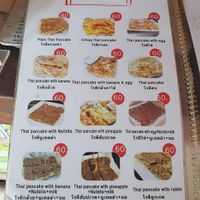 Menu  at Joy Beach Bar in Krabi