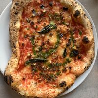 Pizza with aubergine  at Proove Pizza - OSQ in Sheffield