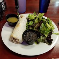 Burrito veganized at Whiptail Grill in Springdale