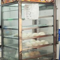 Fresh hot Bao buns at Happy Hawkers Vegetarian - Maybe closed in East Singapore