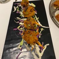 Vegetable pakora  at Saffron Indian Kitchen in Praia Da Luz
