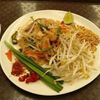 Pat Thai (notice they put egg in it)  at Kran Boom Modern Thai in Bangkok