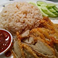 Soy on rice at Kran Boom Modern Thai in Bangkok