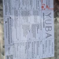 Menu at YUBA  in Poznan