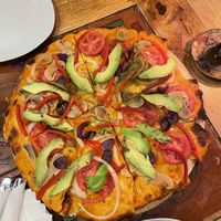 Very thin, hard base that shattered into pieces  at La Casona Restaurant in Puno