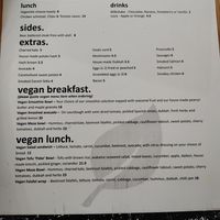 Vegan menu options at Cafe Mocha in Bateau Bay