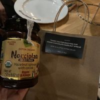 extra hazelnut spread from the pizza you get to take home!   at Mister O1 Extraordinary Pizza in Lake Mary