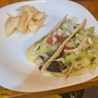 Vegan tacos at La Cueva De Los Cuates in Puerto Ayora