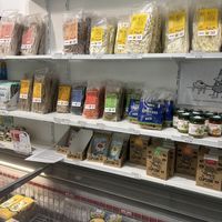 Plenty of selection of gluten-free pasta  at Vegan Wolf  in Vienna