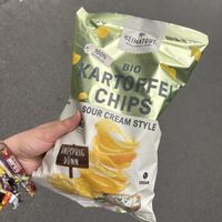 Vegan sour cream chips  at Vegan Wolf  in Vienna