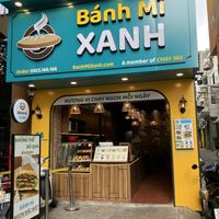 Cute store front   at Bánh Mì Xanh in Ho Chi Minh City