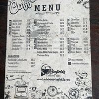 Coffee menu   at Kedai Mini Resto Rice Field in Pangandaran