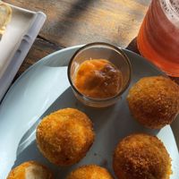 cheese ball (very good)   at Kedai Mini Resto Rice Field in Pangandaran