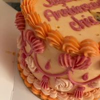 Custom-ordered vegan cake  at Elssi Pâtisserie in Lausanne