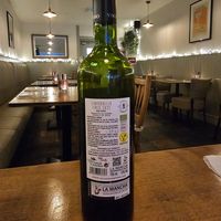 Vegan wine. at Ubiquitous Restaurant in Buncrana