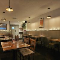 Cosy and romantic. Love all the lights and candles. at Ubiquitous Restaurant in Buncrana