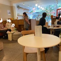 Inside (small seating area, but with a toilet)  at Petit by Sam in The Hague