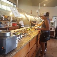 Entire buffet at Pepper Tree Veggie Cuisine in Houston