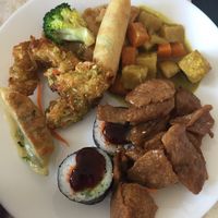 Vegan buffet! at Pepper Tree Veggie Cuisine in Houston