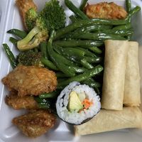 Buffet to go at Pepper Tree Veggie Cuisine in Houston