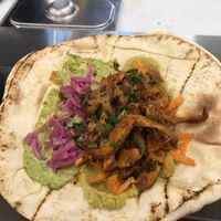 exapmle mushroom wrap  at Grounded Kitchen in Utrecht