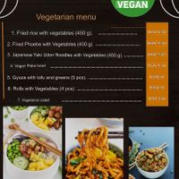 Menu translated into English   at Sen Viet Center - Vietnamese Noodle House in Sofia