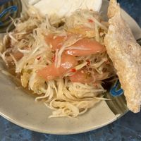 Green papaya salad  at White Pearl Restaurant  in Elgin