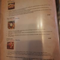 Speisekarte at Byblos in Mallorca